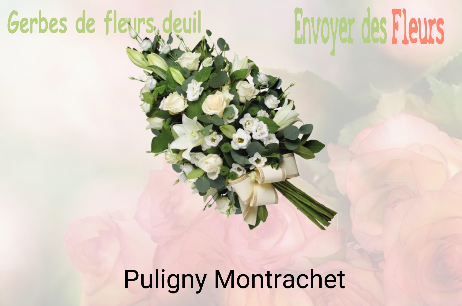 Gerbe de fleurs de deuil livrée à Puligny-Montrachet